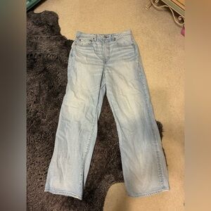 American Eagle Outfitters Light Wash Straight Leg Jeans